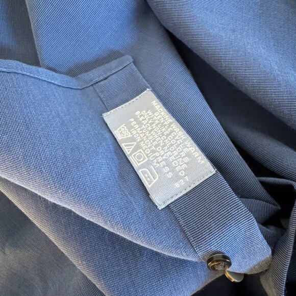 Kenneth Cole KC Reaction Large 16.5 16 1/2 Mens Blue Short Sleeve Button Shirt - Picture 5 of 13